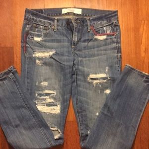 Abercrombie & Fitch distressed jeans